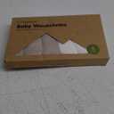 6-Pack Baby Washcloths - Soft Absorbent Viscose from Bamboo Wash Cloths for Babies, Kids, Toddlers, Infant, Newborn Bath Towels, Gentle on Sensitive Skin, 10x10 Reusable Face Towels (White/Stone)