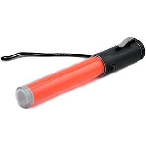 Mastiff 260r Traffic Control Magnet Multi-Functional 3xaa Battery Cell Red Light 3-Mode Flashlight Torch LED Lamp Bar Signal Wand Security Safety Beacon