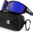 suoso Sports Polarized Sunglasses for Men: Womens UV400 Protection Sun Glasses Wrap Around Goggles for Fishing Driving TR90