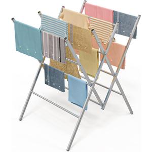 Whitmor Oversized Metal Drying Rack, Silver (36 in)