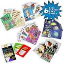 Regal Games Card Games for Kids - Go Fish, Crazy 8's, Old Maid, Slap Jack, Garbage Monster, War - Simple & Fun Classic Family Table Games - Games May Vary (6 Set) (Original 6 Pack)