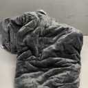 UGG Nita Throw Blanket Soft Reversible Plush Throw for Couch or Bed Washable Warm Fluffy Blanket for College Dorm Essentials and Bedding with Down Alternative Fill, 50-inch x 70-inch, Charcoal Grey