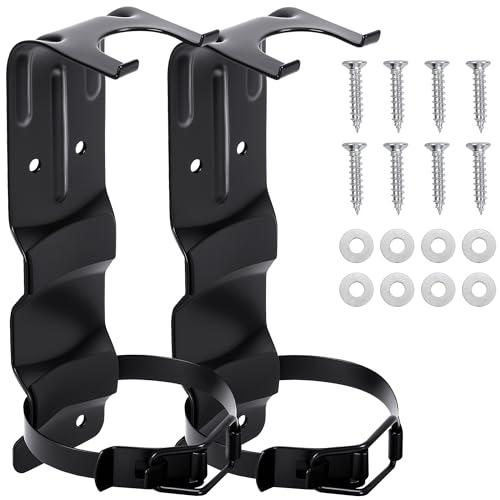 2 Pack Fire Extinguisher Brackets, 2.5 LB Fire Extinguisher Wall Mount Bracket, Metal Heavy Duty Fire Extinguishers Holder for Home, Car, RV, Truck, Mini Fire Extinguishers (Non-Universal)