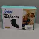 WBHLDM Portable Air Compression Ankle and Foot Massager with Heat for Pain Relief and Circulation, Smart Timer, Cordless Foot Massager for Neuropathy, Gifts for Mom Dad Men Women (Size 6 to 10,1PC)