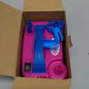 IDAODAN Electric Balloon Pump, Portable Electric Balloon Blower Machine Balloon Air Pump Dual Nozzle Rose Red 110V 600W Balloon Inflator for Party Decorations