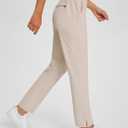 baleaf Womens Business Casual Pants Stretch Travel Pants On Airport with Zipper Pockets Dressy Slacks Golf Work Pull on (L)