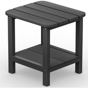 SERWALL Adirondack Table Outdoor Side Table- Gray (HIPS-1 pack, Grey)