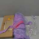 JerrisApparel Girl Princess Costume Dress for Birthday Party (8-9, Purple With Accessories)