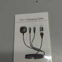 Multi Charging Cable for Apple Watch Charger,3 in 2 USB C Cable 6FT iPhone Charger/Type C/Lightning Travel Essentials Cables for iWatch Ultra/SE/10-1&iPhone 16-5 Pro/Plus