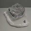 Livabber Countertop Fruit Basket Bowl with Banana Hanger, Modern Standing Fruit Vegetable Bowl Storage, with Banana Tree Holder for Kitchen Dinning Table (Round Metal, Black)