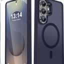 for Samsung Galaxy S26 Ultra Case, Matte Magnetic Phone Cover, Deep Purple | Fit for MagSafe, Screen Protector included, Shockproof Military Grade Protection, Translucent Frosted Back