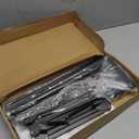 juttilax Dual Reptile Lamp Stand Reptile Heat Lamp Stand, Adjustable Reptile Light Stand (15.7-74.3inch) with 360°Swing Arm and Anti-tip Clip, Reptile Lamp Holder for Reptile Tank and Amphibians Cage