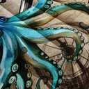 AILONEN 3D Pirate Captain Skull Comforter Set Twin Size, Octopus Dolphin Bedding Set for Kids Boys Girls,Nautical Theme Bed in a Bag Duvet Set,1 Quilt and 2 Pillowcases,3PCS