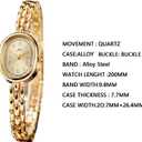 PASOY Women’s Bracelet Watch Small Face – Elegant Oval Quartz Analog Wristwatch with Metal Link Band, Gold & Silver Options, Slim Roman Numeral Dial Dress Watch for Ladies