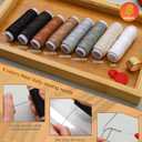 BAGERLA Upholstery Repair Kit, 50 Pcs Heavy Duty Sewing Kit with 8 Colors Thread 32 Pcs Upholstery Needles, Sewing Awls for Hand Stitching Car Sofa Shoe Backpack Craft DIY