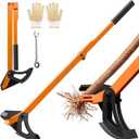 0"-2.2" Stump Remover Tool, 3-Mins Quick Removal Sapling Puller Tool, 60" High-Leverage Labor-Saving Tree Puller, Foldable Storage Tree Stump Remover, Manual Sapling Puller for Woody Shrubs In Yard