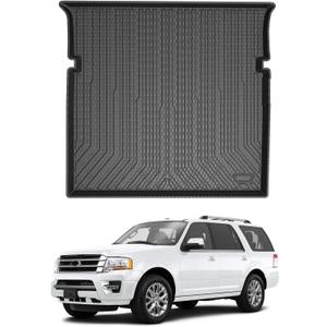 Mixsuper Custom Fit for Cargo Liner 2003-2017 Ford Expedition/Lincoln Navigator (No EL or L Models) Behind The 2nd Row Seats All Weather Rear Cargo Trunk Floor Mat