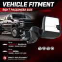 SecosAutoparts Towing Mirror Assembly Right Passenger Side Compatible with Chevrolet Silverado, Fit for GMC Sierra 2500HD 3500HD 2019-2025 w/Signal Light, Power&Heated Glass, 8Pin# 84944539 84944540