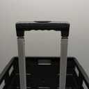 MaxWorks 51051 Collapsible Black Rolling Folding Dolly Cart for Teachers - Multi-Functional Dolly with Extra Storage Durable Wheels and Easy-to-Fold Design for Classroom Office Shopping - Without Lid