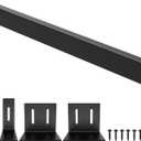 30" Slide-in Range Rear Filler Kit,Kitchen Stove Gap Covers,Stainless Steel Backsplash for Stove, Stove Trim Kit Between Stove and Backsplash(Black)