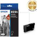 EPSON 822 DURABrite Ultra Ink High Capacity Black Cartridge (T822XL120-S) Works with WorkForce Pro WF-3820,3823, 4820, 4830, 4833, 4834
