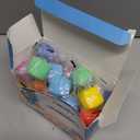 24 Pack Slow Rising Stress Cube , Dough Stress Balls Soft Fidget Squishy Toys for Anxiety Relief, Pull Stretch Classroom Prize Party Favors Toys for Kids