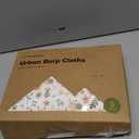 Organic Burp Cloths Baby Boy & Girl - 5-Pack Super Absorbent Cotton Burping Cloths for Babies, Soft & Plush Newborn Spit Up Rags, Infant Towels for Milk Spit Up, Unisex, Large 21" x 10" (Sweet Charm)