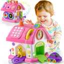 Vahome Musical Montessori Toys for 1 Year Old Girl Gifts, First Birthday Gifts for 1 Year Old Girl, Educational Baby Toy 12-18 Month Toddlers Ages 1-2 (Pink)