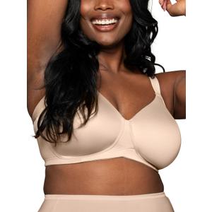 Vanity Fair Women's Beauty Back Full Figure Underwire Extended Side and Back Smoother Bra (42DD, Beige)