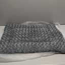 Washable Dog Bed Mat Dog Crate Pad Soft Fluffy Pet Kennel Beds Dog Sleeping Mattress for Large Jumbo Medium Small Dogs, 29 x 18 Inch, Gray