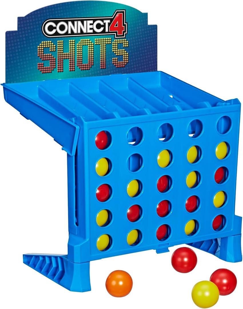 Hasbro Gaming Connect 4 Shots Board Game Activity for Kids Ages 8+, Active Games for Families, 2 Player Game, Kids Games and Gifts