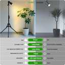 Spot Lights Indoor Tall, 22-63.5 Adjustable Tripod & 10W E26 Replaceable 15 to 60 Zoomable Floor Spotlight Indoor, Dimmable 6000K Up Light with Remote, Aluminum Plant Grow Light, Black