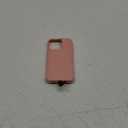 GIN FOXI Fast Charging Battery Case for iPhone 15/15 Pro, 7000mAh 15W Ultra Slim Charger Case Rechargeable Portable Extended Power Bank Case Cover Battery Pack Built-in Cable, Pink (6.1)