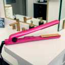 CHI Tourmaline Ceramic Flat Iron Hair Straightener 1", Professional Hair Styling Tool for Silky Smooth Hair, Frizz Control & Curling, Pure Pink 1" Plates