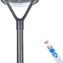Solar LED Post Top Light with Microwave Sensor and Remote