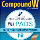 Compound W Wart Remover Maximum Strength One Step Pads with Salicylic Acid, 14 Medicated Pads