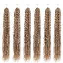 6 Packs/Lot Medium Box Braids Crochet Hair 22 Strands/Pack 1cm in Diameter MRico 3X Box Braid Twist Synthetic Braiding Hair Extensions (#27)