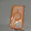 BENTOBEN Magnetic for iPhone 15 Pro Max Case,[Compatible with MagSafe] Translucent Matte Frosted Anti-Fingerprint Slim Shockproof Women Men Protective Cover Case for iPhone 15 Pro Max 6.7",Orange