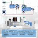 242252702 240531101 Refrigerator Water Inlet Valve Compatible with Crosley Frigidaire Kenmore Electrolux Refrigerators, Replace AP5671757 241734301 WV2702 K-76150 by Cenipar