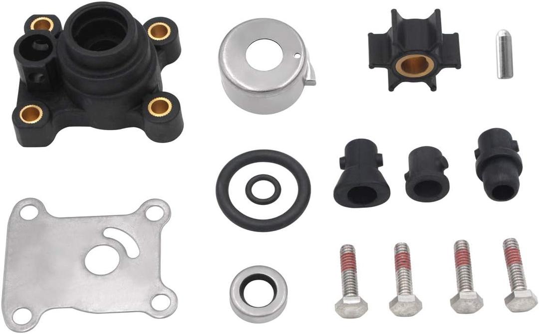 394711 Water Pump Impeller Kit for Johnson Evinrude 8-15HP Outboard with Housing 1974-UP 18-3327