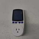 Upgraded Watt Power Meter Plug Home Electrical Usage Monitor Consumption, Energy Voltage Amps Kill Tester with Backlight, Overload Protection, 7 Modes Display (1 Pack, White)