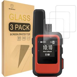 Mr.Shield Screen Protector compatible with Garmin inReach Mini 2 / inReach Mini [Tempered Glass] [3-PACK] [Japan Glass with 9H Hardness]