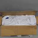 HIWENA Inflatable Portable Bathtub, White Durable Soaking Bath Tub with Large Backrest, Freestanding Inflatable Pool Bathroom Home Spa