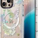 Magnetic for iPhone 16 Pro Max Magsafe Case Cute - Durable Shockproof 6.6 ft Drop Impact Phone Case - Funny Diamond Butterfly Design for iPhone 16 Pro Max 6.9"