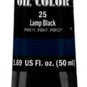 Soho Urban Artist Oil Paint - Lamp Black, 50 ml Tube - Best Valued Oil Colors for Painting, Excellent Pigment Load