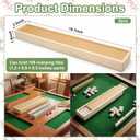 Novabright 2 Pcs Wooden American Mahjong Tile Case Only Pull out Mahjong Tile Storage Box 19.7 x 3.3 x 1.8 Inch for 168 Standard Tiles 1.2'' Empty Protective Mah Jong Gift for Mahjongg Game Enthusiast