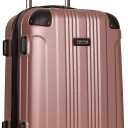 Kenneth Cole REACTION Out of Bounds Lightweight Hardshell 4-Wheel Spinner Luggage, Rose Gold, 20-Inch Carry On