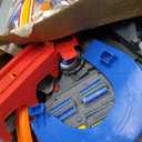 Hot Wheels Track Set Spin Storm, 3 Intersections for Crashing & Motorized Booster, 1:64 Scale Toy Car