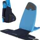 Portable Ground Chair for Beach, Camping, Park & Stadium 5-Position Recline, Wearable with 8L Storage Backpack Style (Blue)