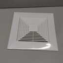 Baquler 1 Pc 11 x 11'' Exhaust Bathroom Fan Cover with Springs Square Ceiling or Wall Mounted Ceiling Grill Vent Fan Fits Models 663 670 671 675 688 689 Ventilation Cover Replacement Accessories